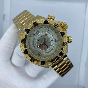 Temeite Golden Watch Luxury Brand Big Dial Gold Men Wristwatches